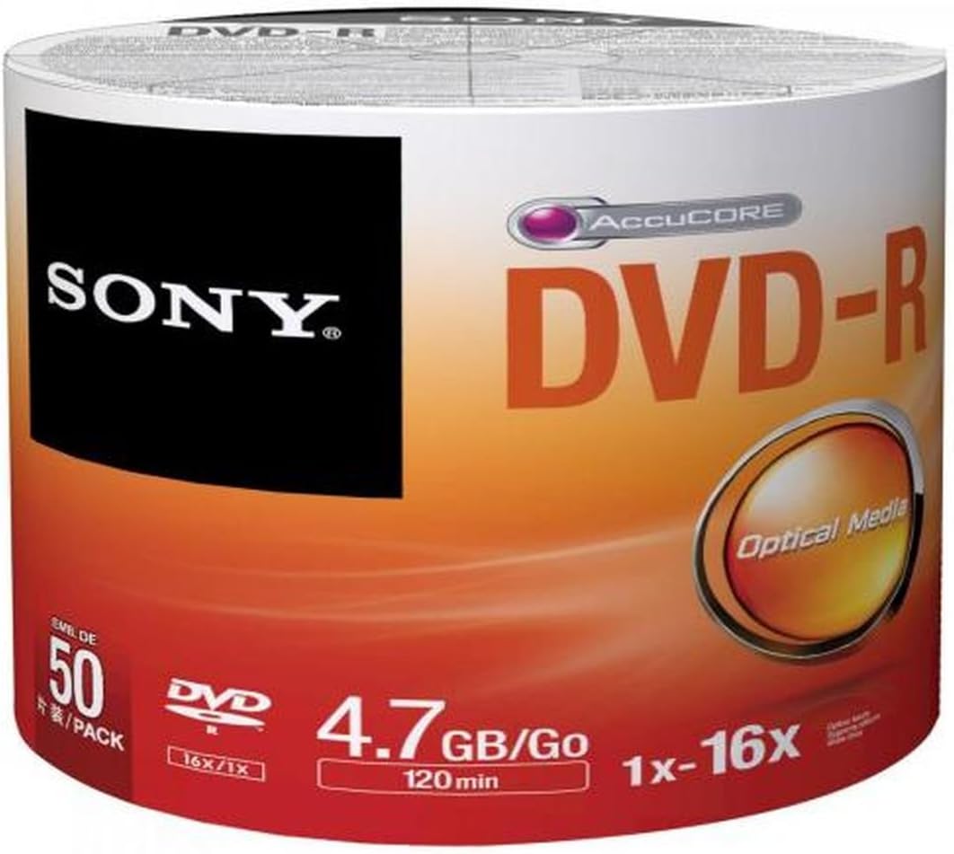 Sony 558L032 DVD-R 16x 50 Pack 4.7GB
