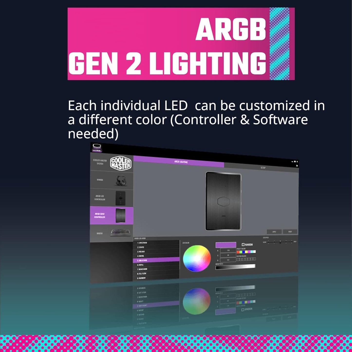 Cooler Master MFX-B3DN-08NP2-R1 SickleFlow 200 ARGB Case Fan