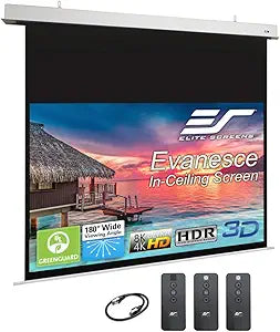 Elite Screens IHome106HW2-E18 Evanesce 106" In-Ceiling Projector Screen