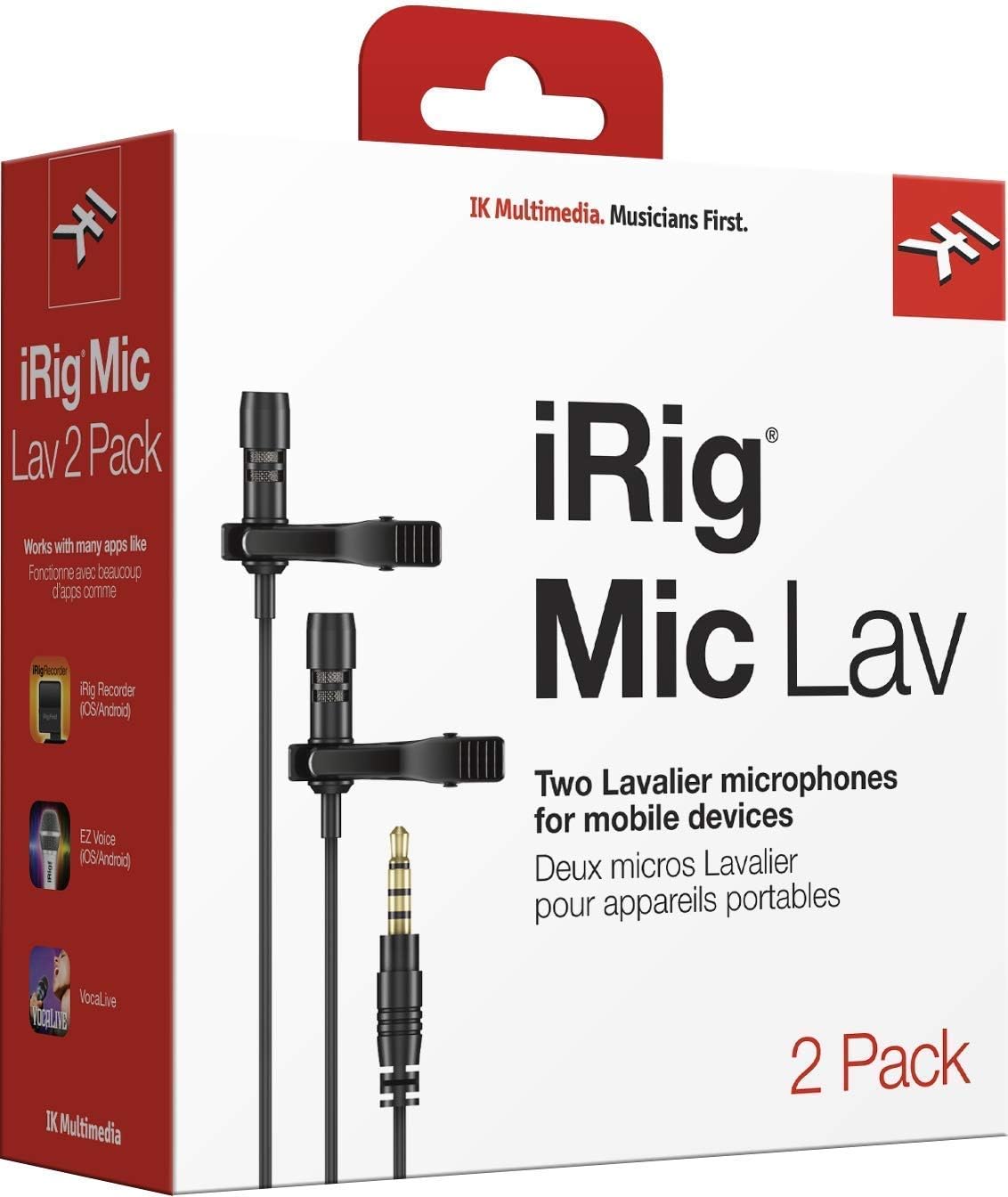 IK Multimedia IP-IRIG-MICLAVDUAL-IN iRig Mic Lav 2-Pack