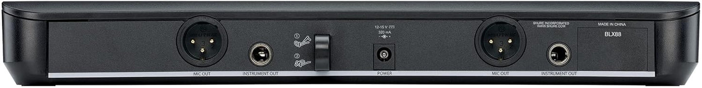Shure BLX288/SM58-H10 Dual Wireless Vocal Microphone System