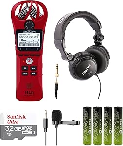 Zoom H1 Handy Recorder Red - Bundle