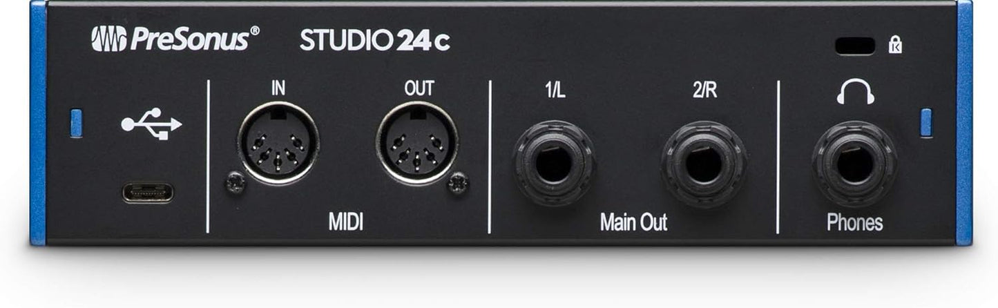 PreSonus Studio 24c-cr USB-C Audio Interface (Renewed)
