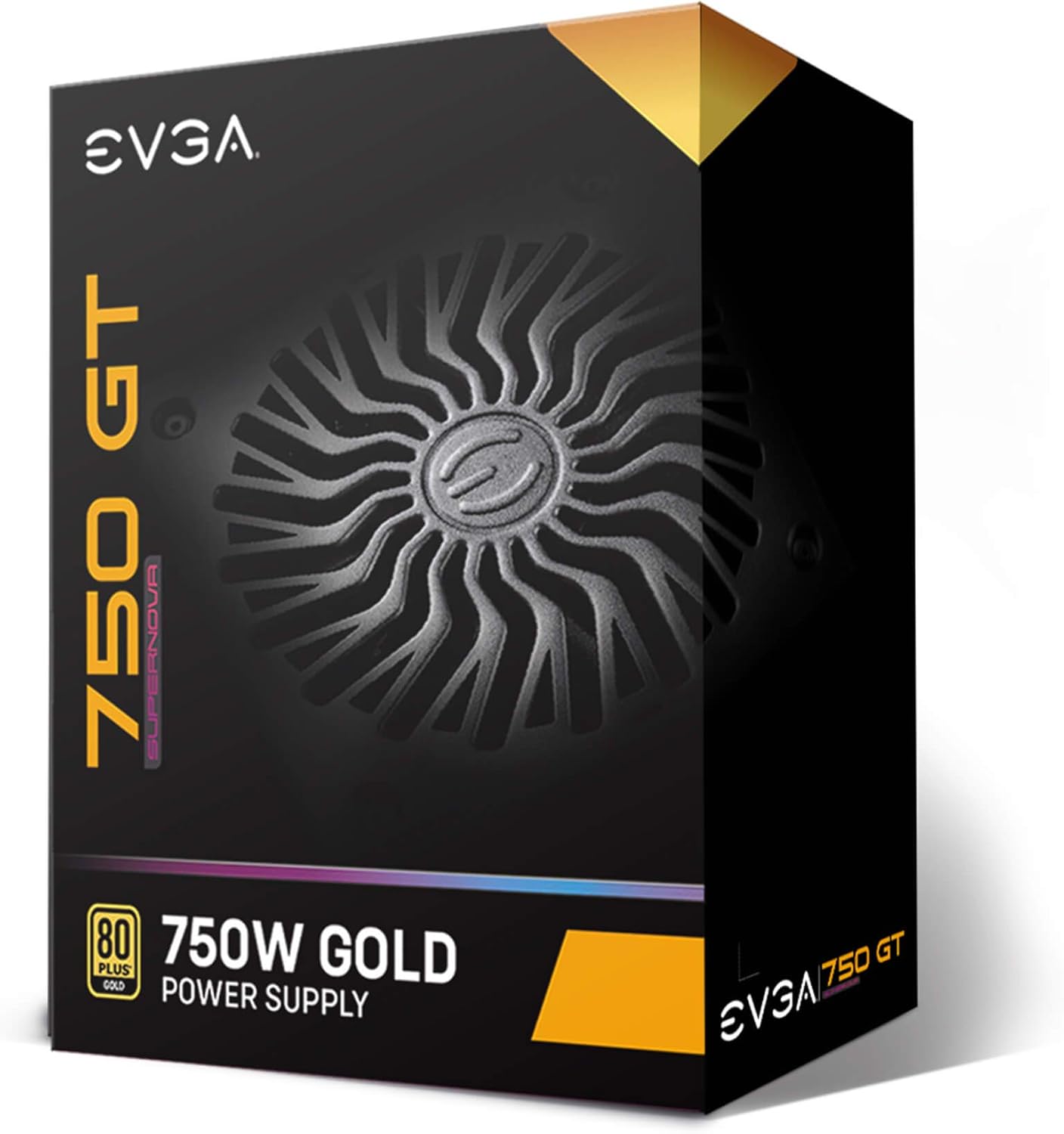 EVGA 220-GT-0750-Y1 750 GT 750W Power Supply - 80+ Gold, Fully Modular