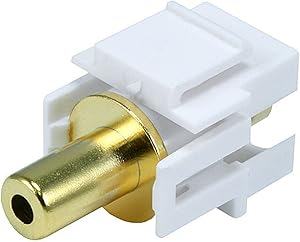 Monoprice 3.5mm Stereo Keystone Jack Flush Type