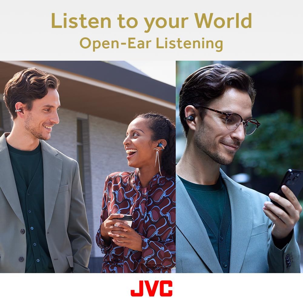 JVC HANP1T Nearphones Open Ear Wireless Earbuds