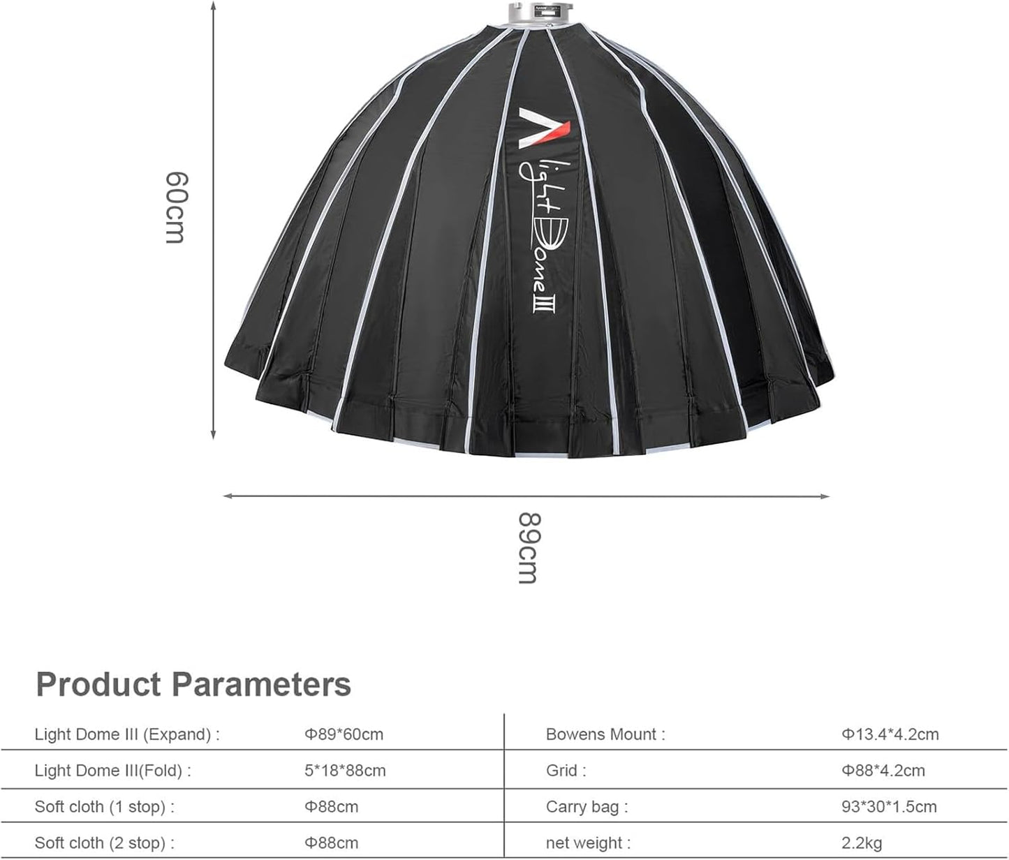 Aputure Light Dome III - 35.1" Quick-Folding Softbox