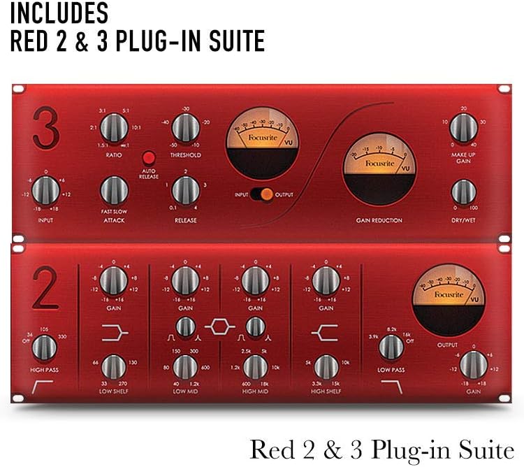 Focusrite Scarlett 2i2 Studio Bundle Audio Interface CR4-X Monitors