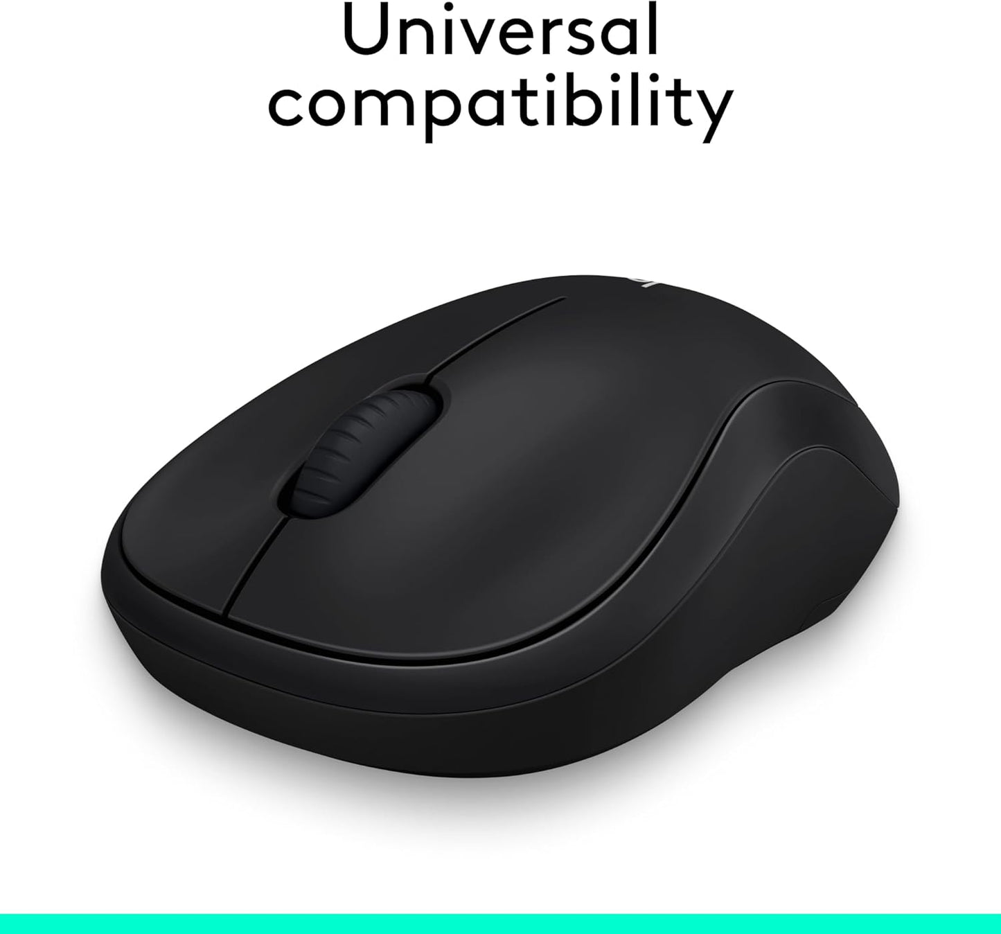 Logitech M185 Wireless Mouse Black Ambidextrous USB