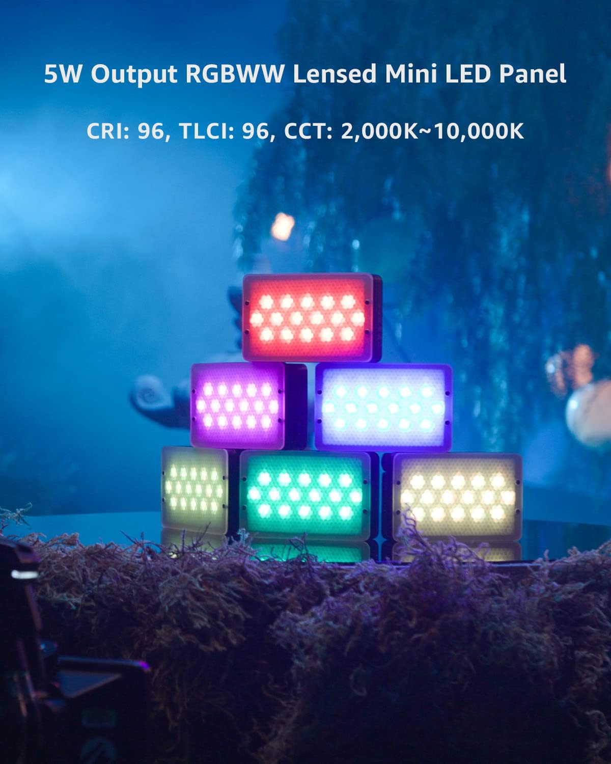 Aputure MC Pro Camera Lights RGBWW Lensed Mini LED Panel