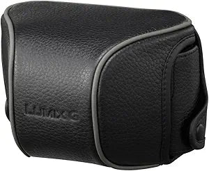 Panasonic DMW-CGK1PP-K Black Contoured Leather Camera Case — main product image