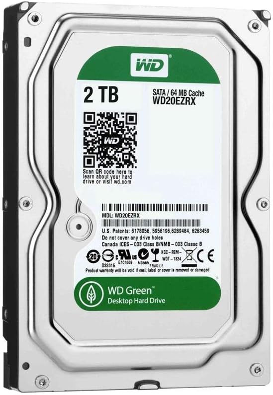 Western Digital WD20EZRX 2TB Green SATA Desktop HDD