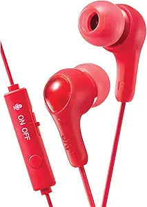 JVC HAFX7GR Red Gamer Earbuds with Mic