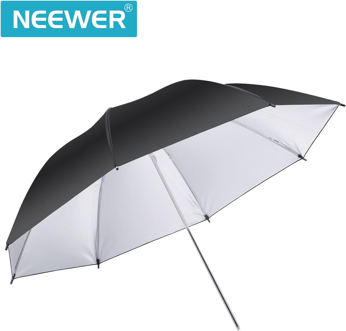 Neewer 10000070 33" Black/Silver Reflective Photo Umbrella