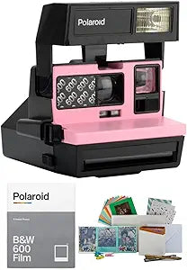 Polaroid 600 Bubblegum Pink Instant Film Camera Bundle