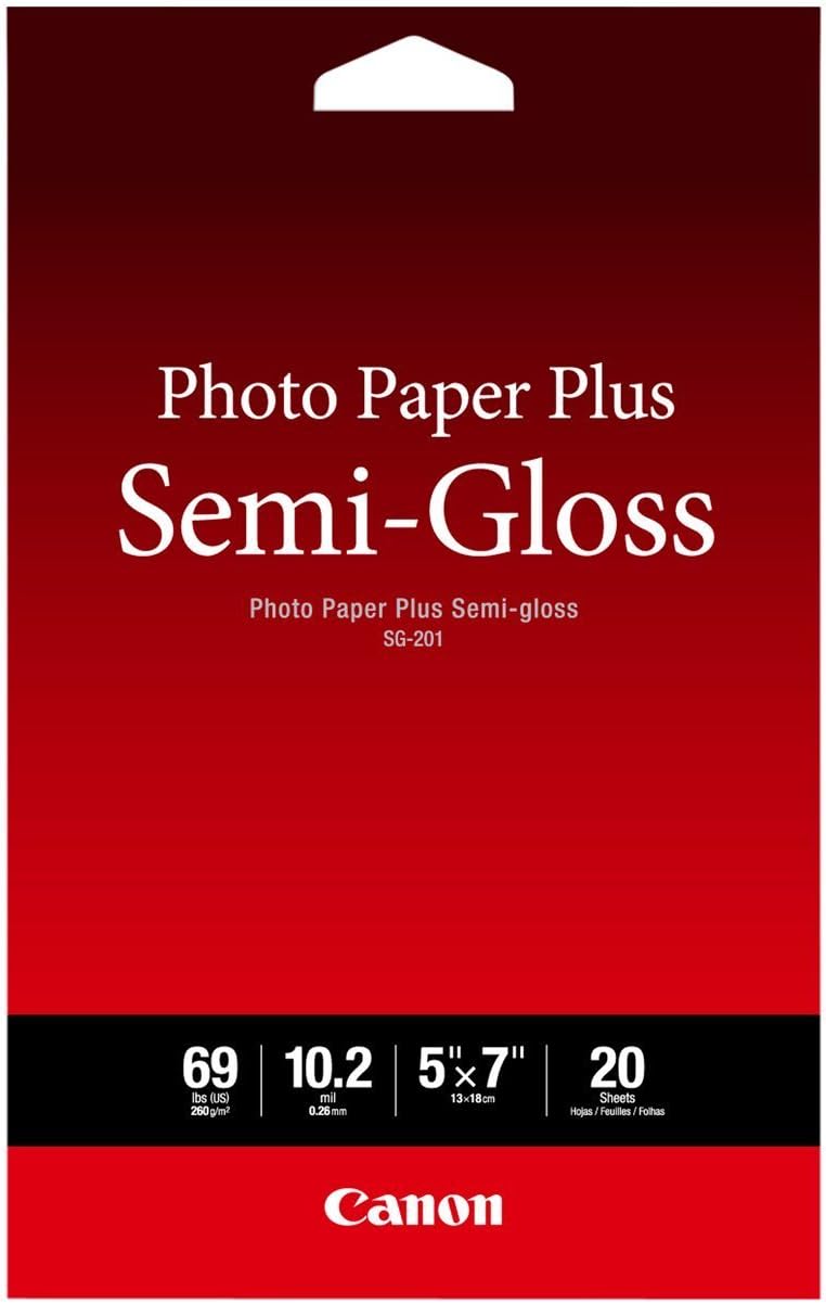 Canon SG-201 5X7(20) Photo Paper Plus Semi-Gloss