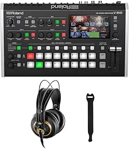 Roland V-8HD HDMI Video Switcher Bundle w/ Headphones