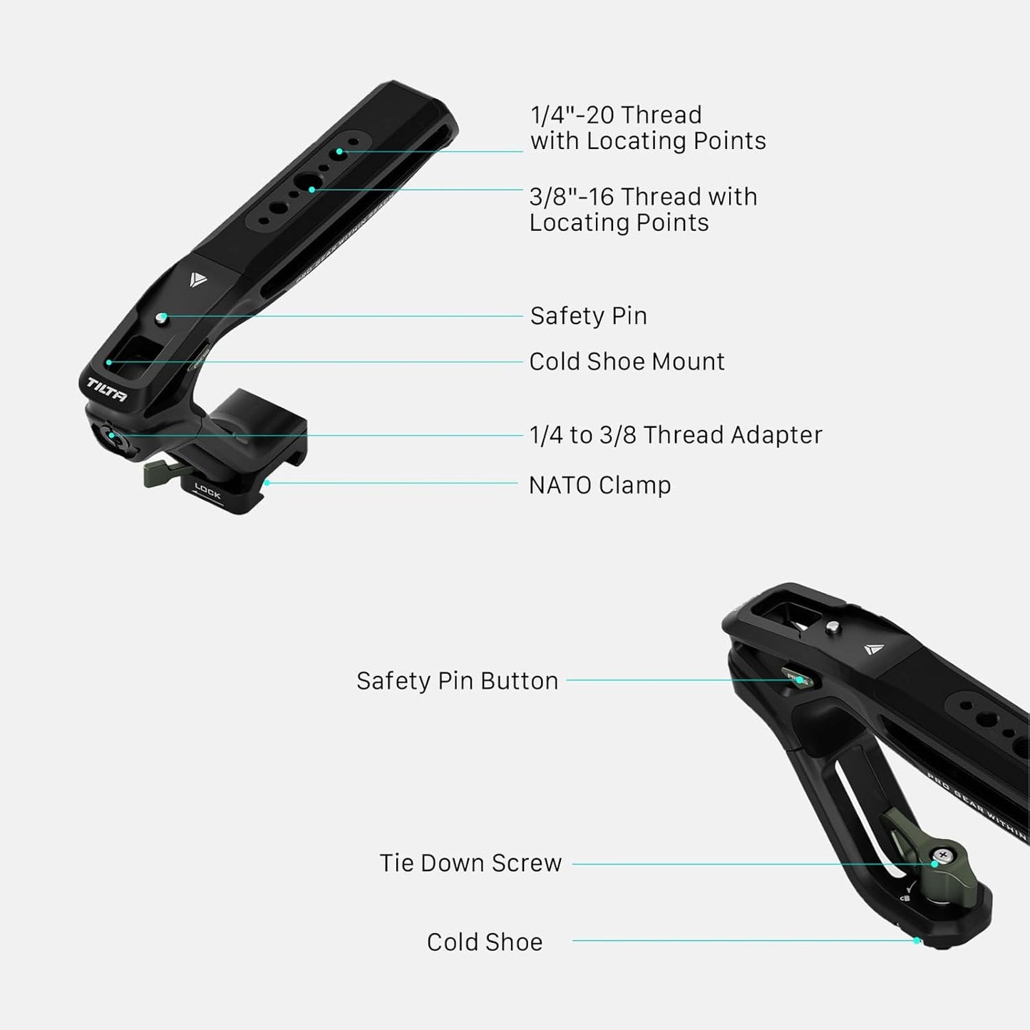 Tilta TA-XTH1-B Xeno Top Handle - Black 1/4"-20