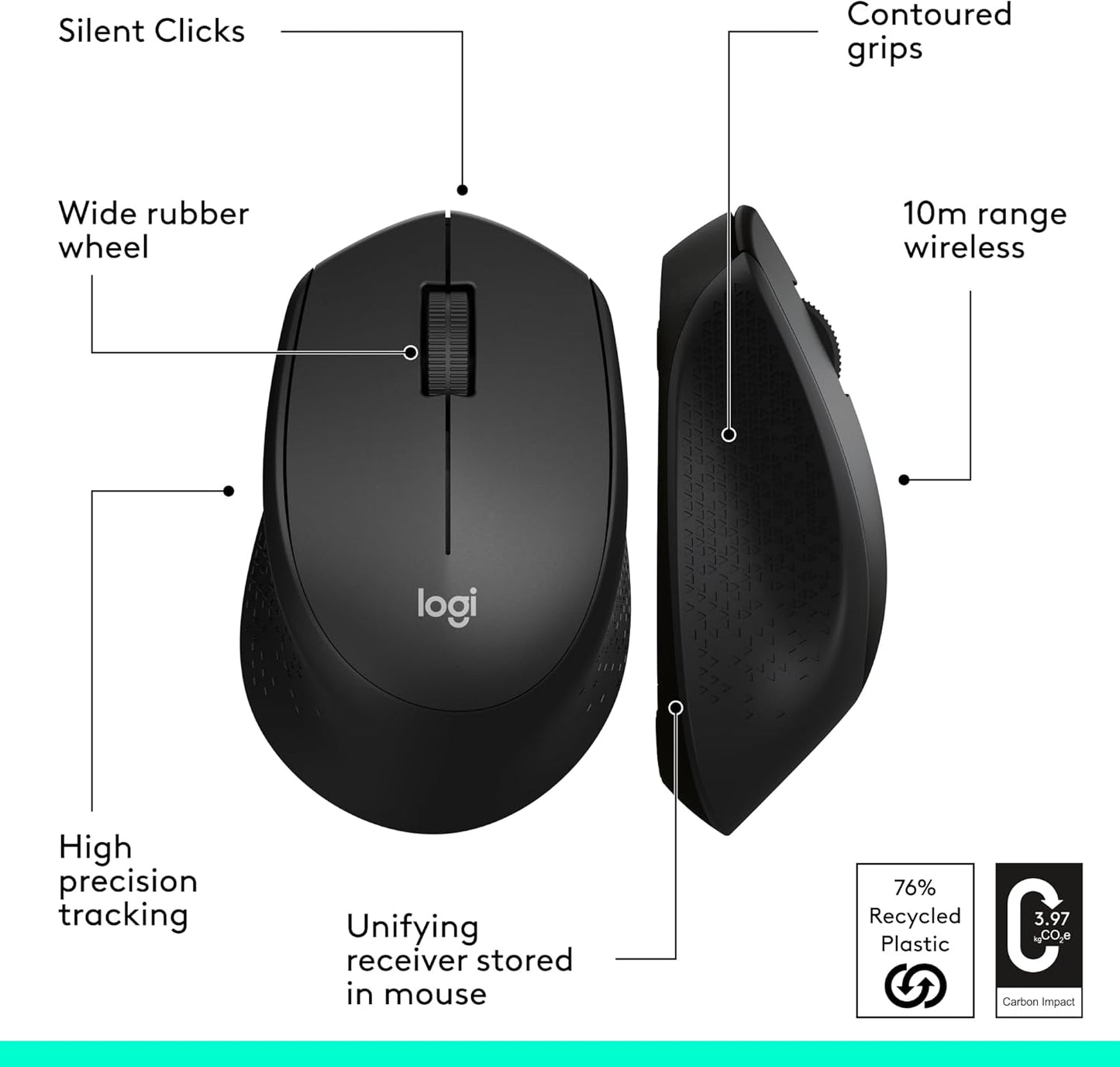 Logitech 910-004905 M330 Silent Wireless Mouse