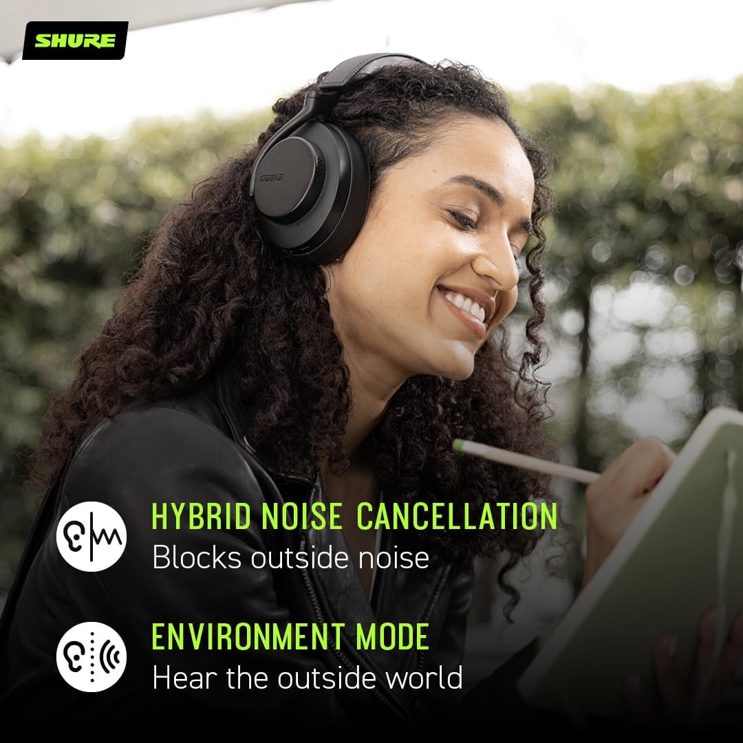 Shure SBH50G2-BK AONIC 50 Gen 2 Wireless Noise-Canceling Headphones