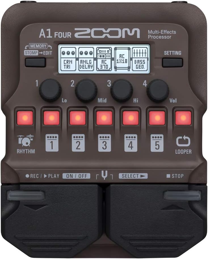 Zoom A1 Four Acoustic Instrument Multi-Effects Pedal — main product image
