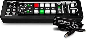 Roland V-1HD STR Video Switcher Web Streaming Bundle