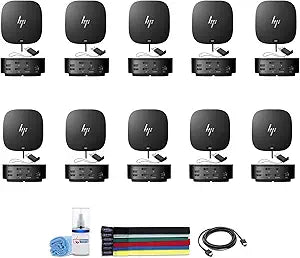 HP 5TW13UT#ABA G2 USB-C/A Universal Dock (10 Pack) with HDMI Cable