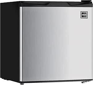 RCA FR180 Stainless Steel 1.6 Cu Ft Compact Fridge — main product image