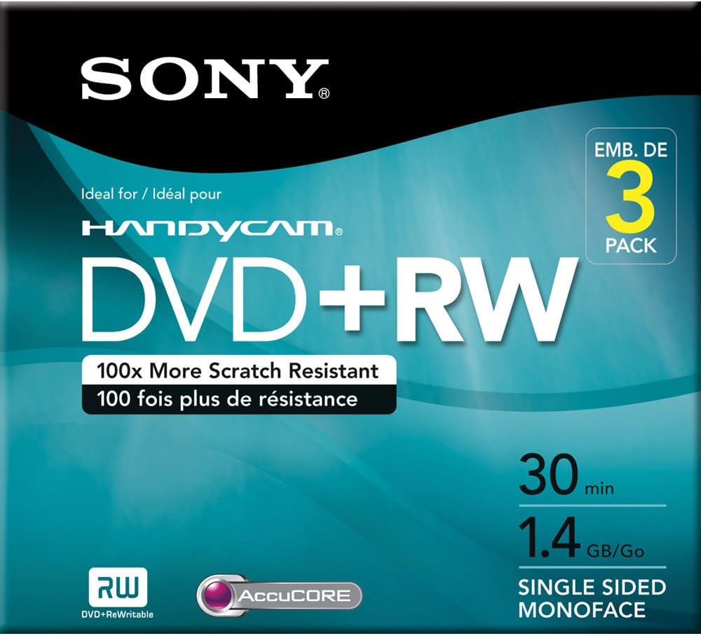 Sony FBA_DPW30R2/3 DVD+RW 8cm 3-Pack Discs