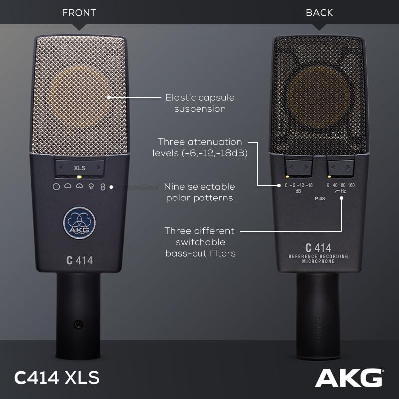 AKG 3059X00050 Pro Audio C414 XLS Condenser Microphone