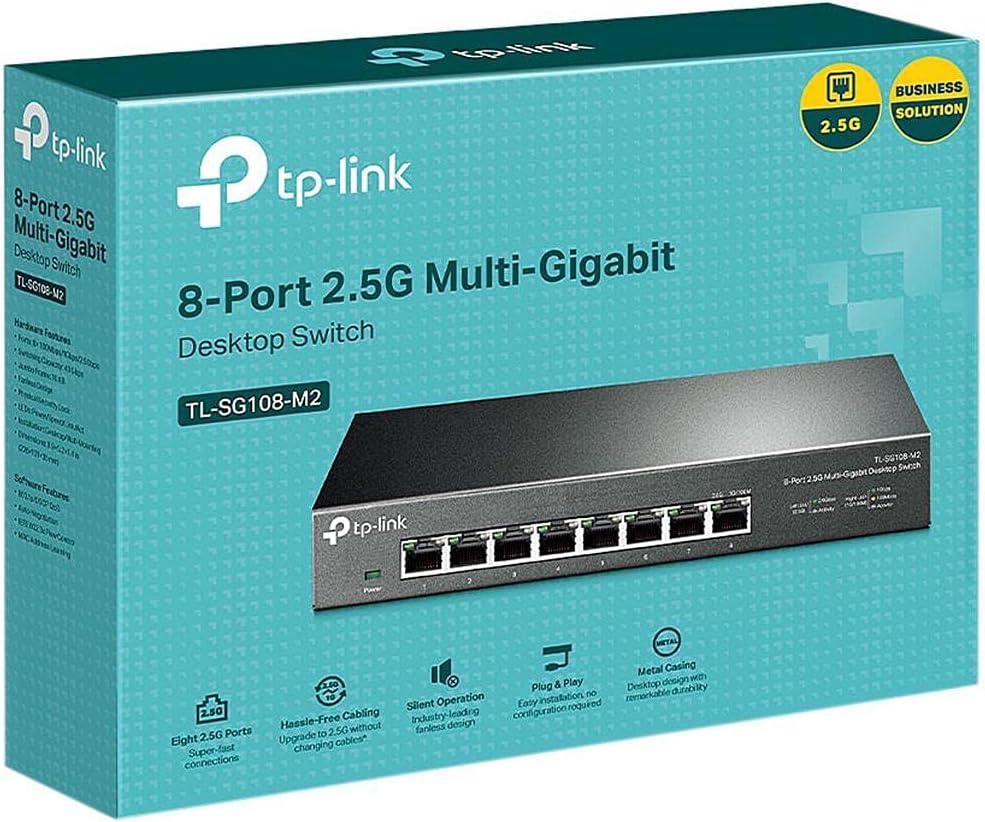 TP-Link TL-SG108-M2 8-Port 2.5G Multi-Gigabit Switch