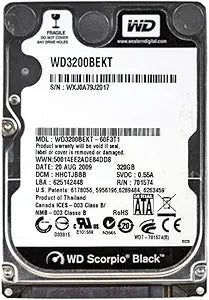 Western Digital WD3200BEKT Scorpio Black 320GB SATA HDD