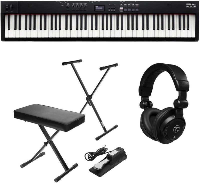Roland RD 8 Stage Piano 88-Note Weighted-Action PHA-4 Keyboard & Bundle — main product image
