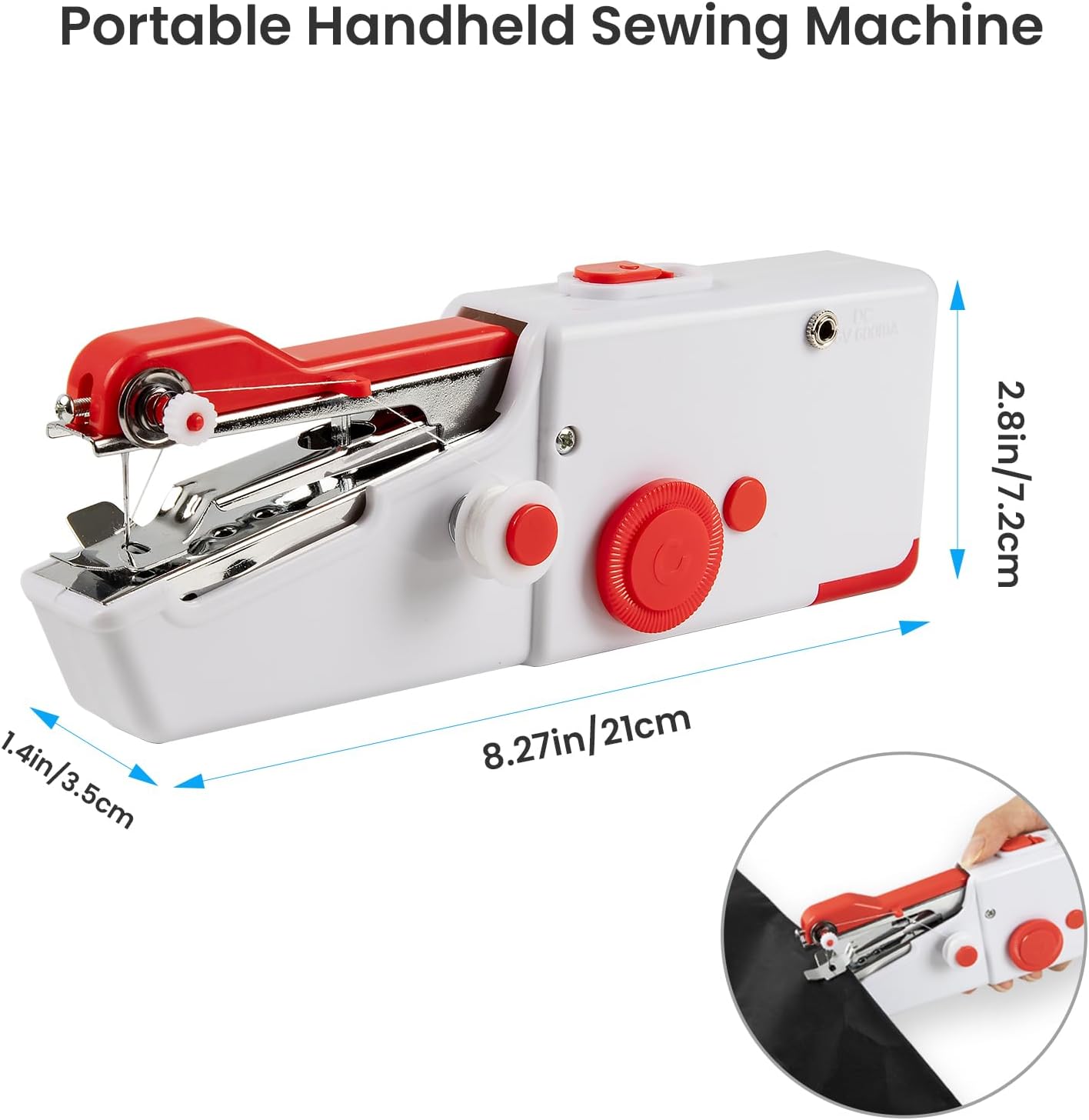Western Digital YFHJDSDE-1 Mini Handheld Sewing Machine - Portable Stitcher