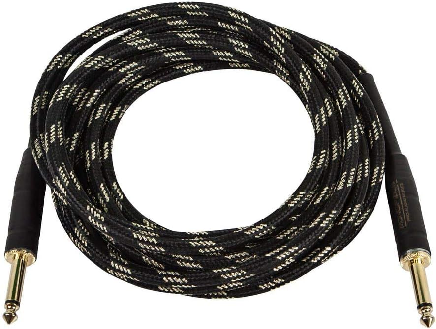 Monoprice 601415 1/4-Inch TS Male Guitar Instrument Cable 15ft
