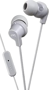 JVC HA-FR15-H-E In-Ear Sweat Proof Headphones with Mic - Grey