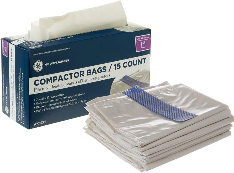 GE WX60X1 Universal Trash Compactor Bags OEM — main product image