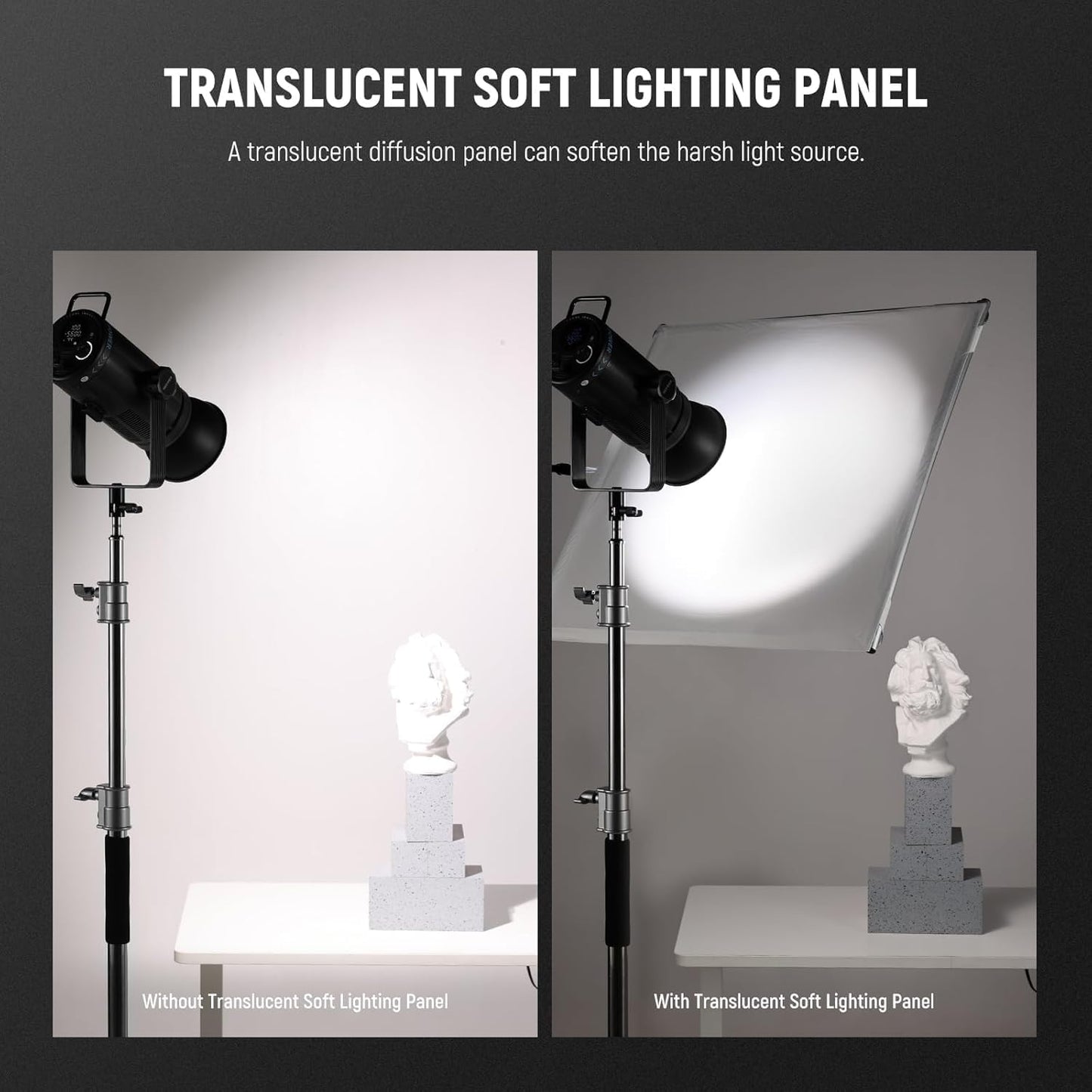 Neewer 90101219 30"x30" Light Diffusion Panel Scrim Kit