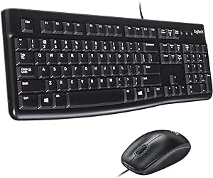 Logitech 920-002565 MK120 Wired Keyboard Mouse Combo