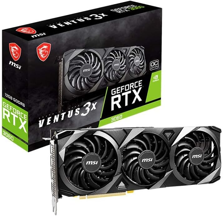MSI RTX 3060 Ventus 3X 12G OC Gaming Graphics Card (Renewed) — main product image