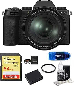 Fujifilm X-S10 Mirrorless Camera 16-80mm Lens Bundle
