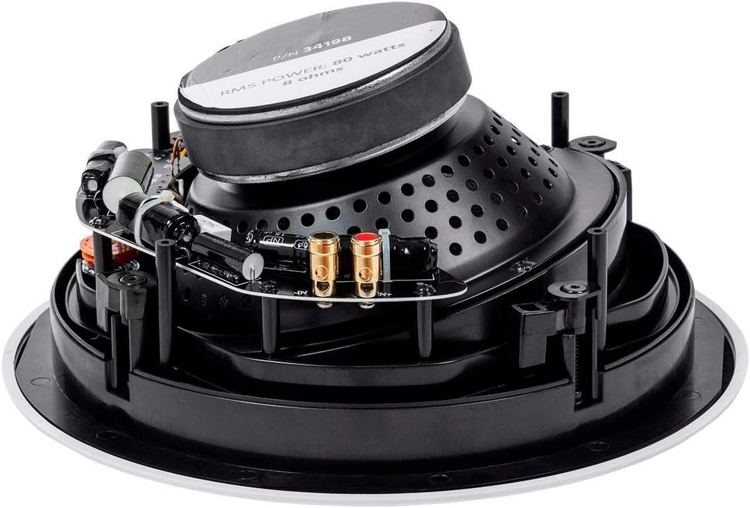 Monoprice 134198 Alpha 8" Carbon Fiber In-Ceiling Speakers Pair