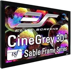 Elite Screens ER150DHD3 CineGrey 3D Fixed Frame Screen — main product image