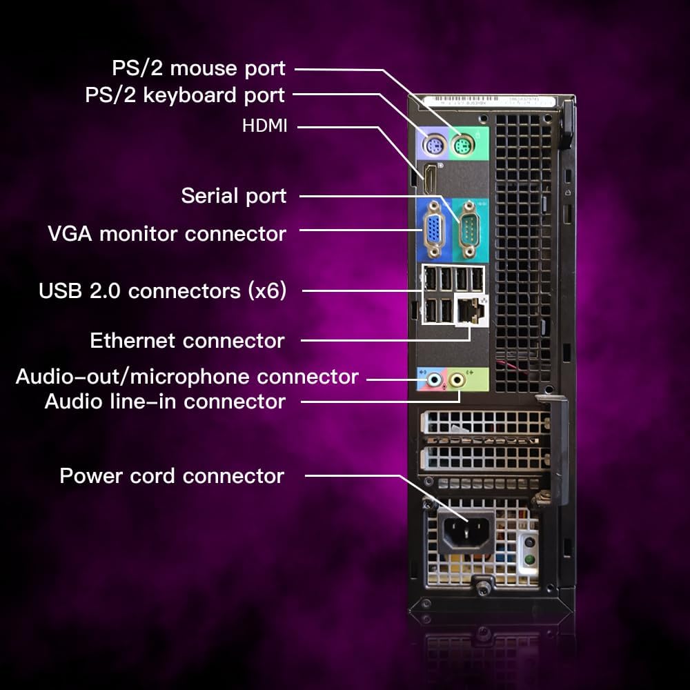 Dell OptiPlex RGB Desktop - i7, 16GB, 512GB SSD, 22" Monitor, Gaming PC (Renewed)