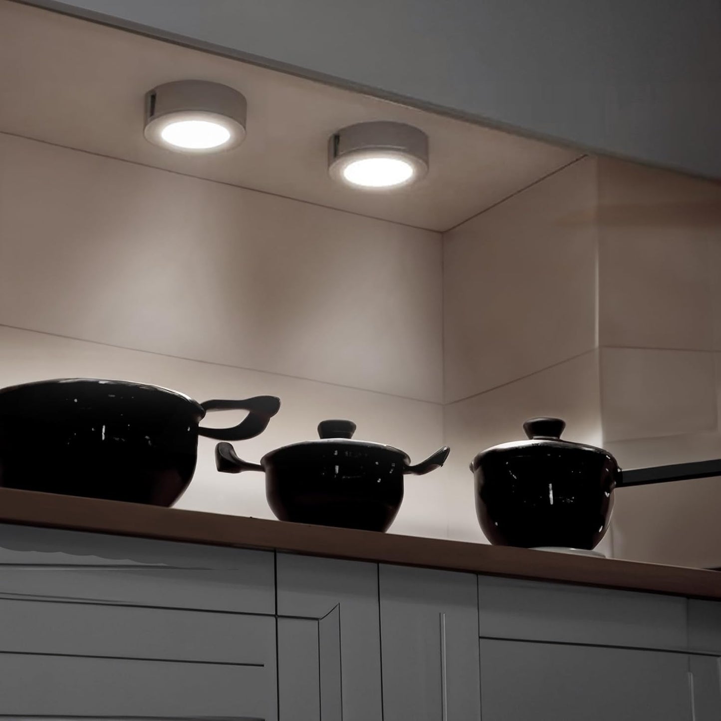 GE LED Puck Lights Dimmable Under Cabinet Lighting - 5 Pack