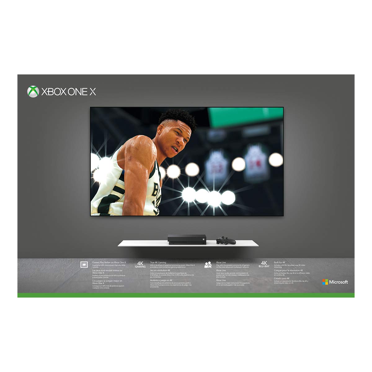 Microsoft CYV-00070 Xbox One X NBA 2K19 Bundle
