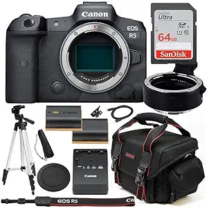 Canon EOS R5 Mirrorless Camera Body with Adapter - Renewed