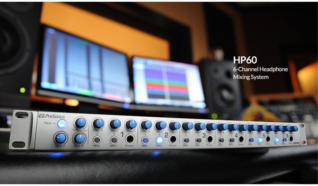PreSonus HP60 - 6-Channel Headphone Amplifier/Mixer - Studio Quality