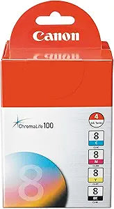 Canon CNMCLI84PK CLI-8 Ink Cartridge - 4-Color Pack