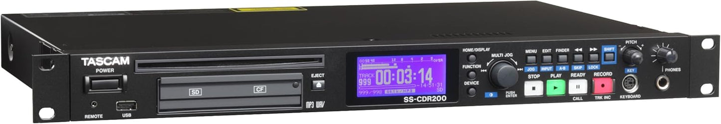 Tascam SS-CDR200 Rackmount Solid State CD Recorder